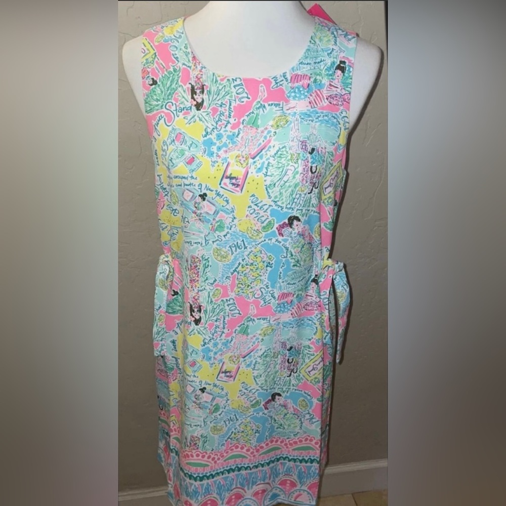 ๐HP๐New! Lilly Pulitzer Marli Stretch Shift Dress In Pop Up Womenโs Size 8๐๐ - Picture 4 of 12
